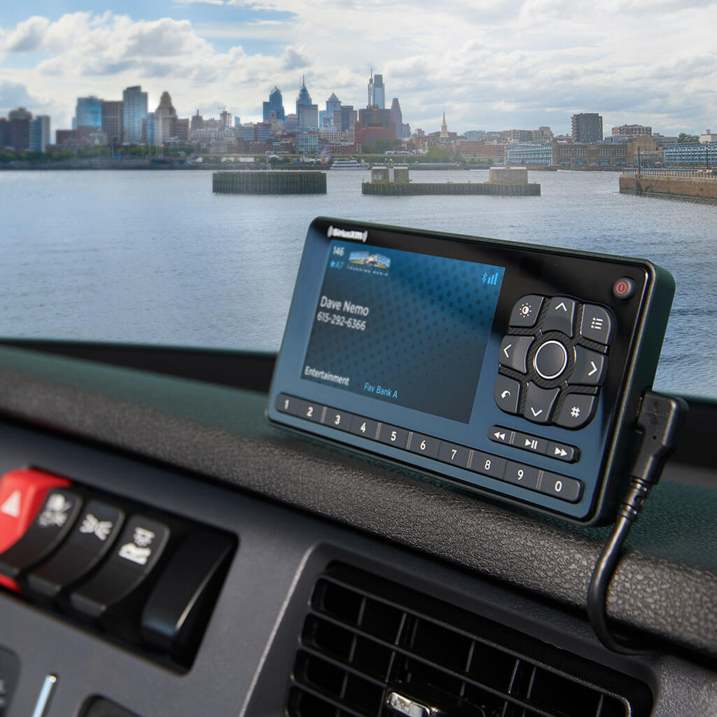 SiriusXM ROAD DOG BT Mounted to Dash