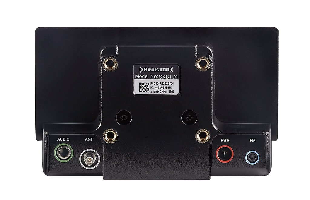 Back of Bluetooth dock