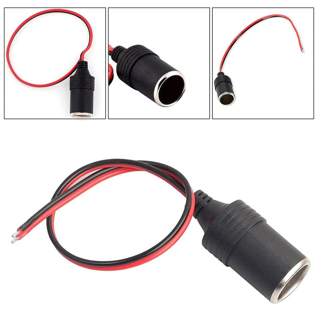 DIfferent views of the 12 Volt Female Power Socket