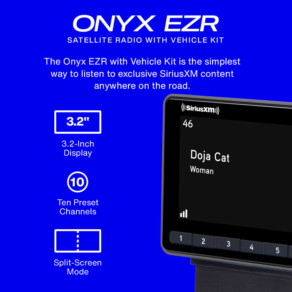 Features of the OnyX EZR Satellite Radio Receiver