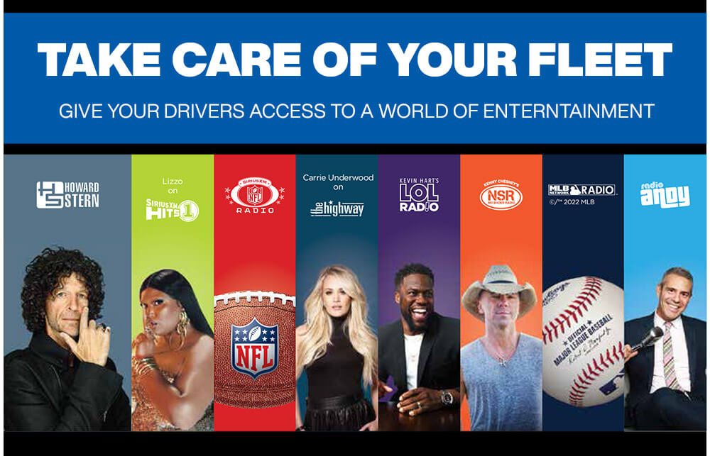 Take care of your fleet with SiriusXM