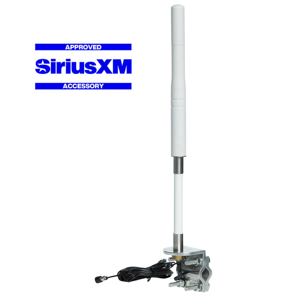 White Satellite Radio 18 wheeler antenna