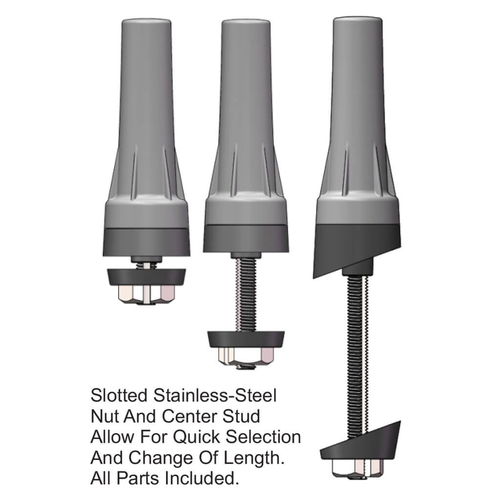 varing length slotted studs