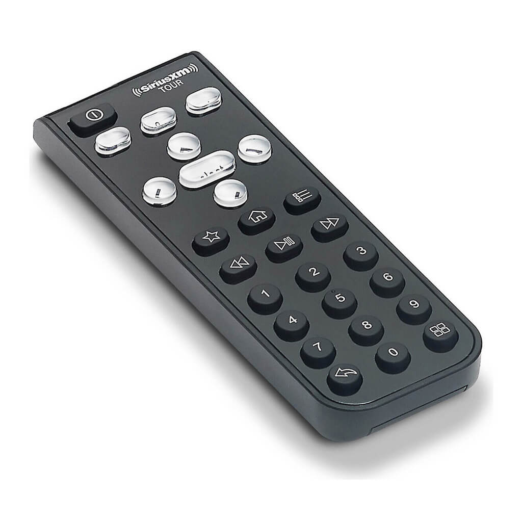 Side view of tour remote