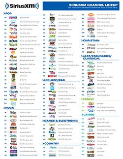 SiriusXM Channel Guide