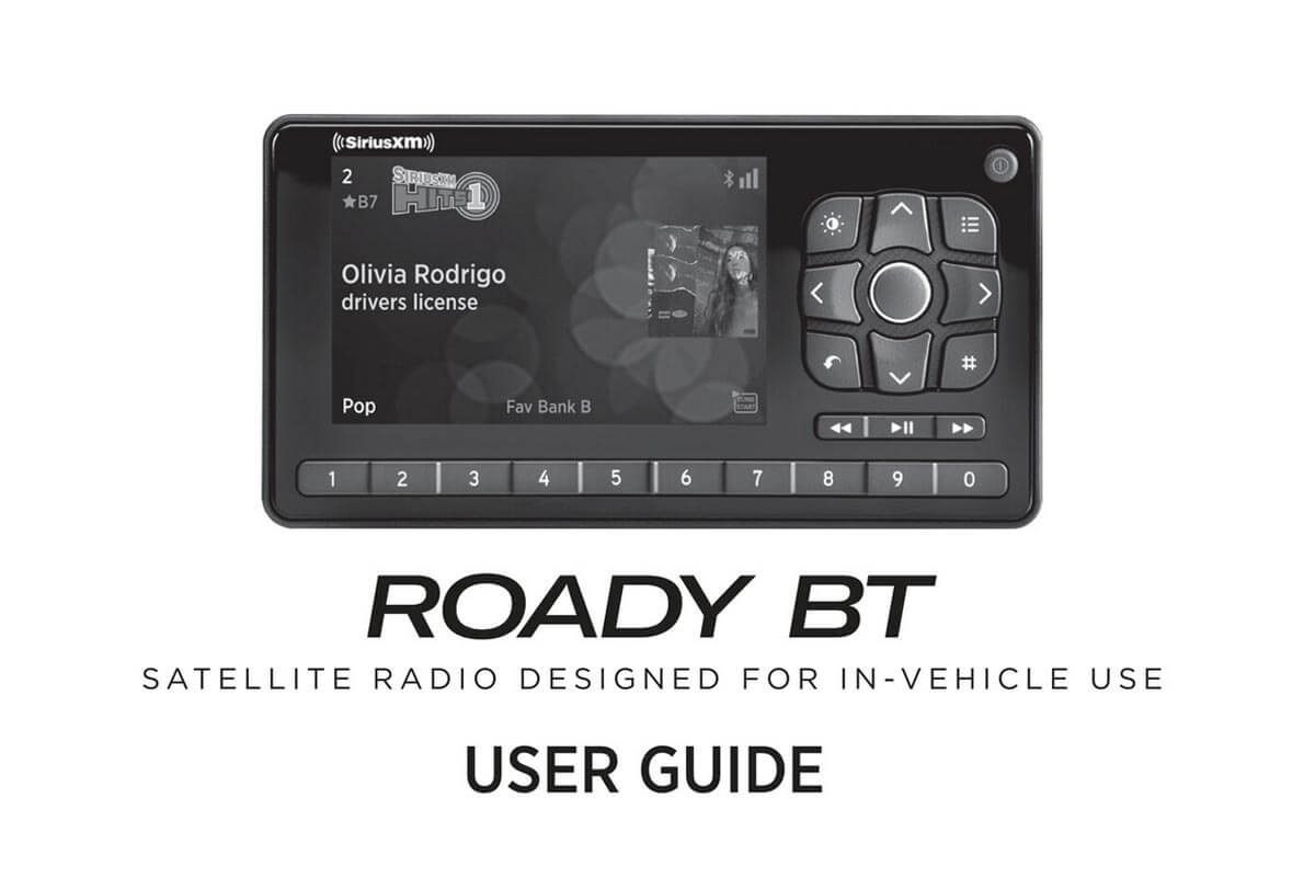 satellite radio user guides and manuals